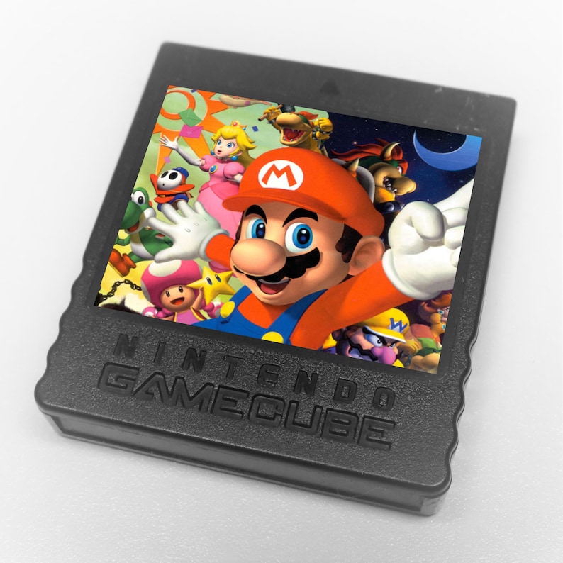 Gamecube Customization Sticker Custom Super Mario Sunshine, Luigi's Mansion, Mario Kart / Party / Golf ...