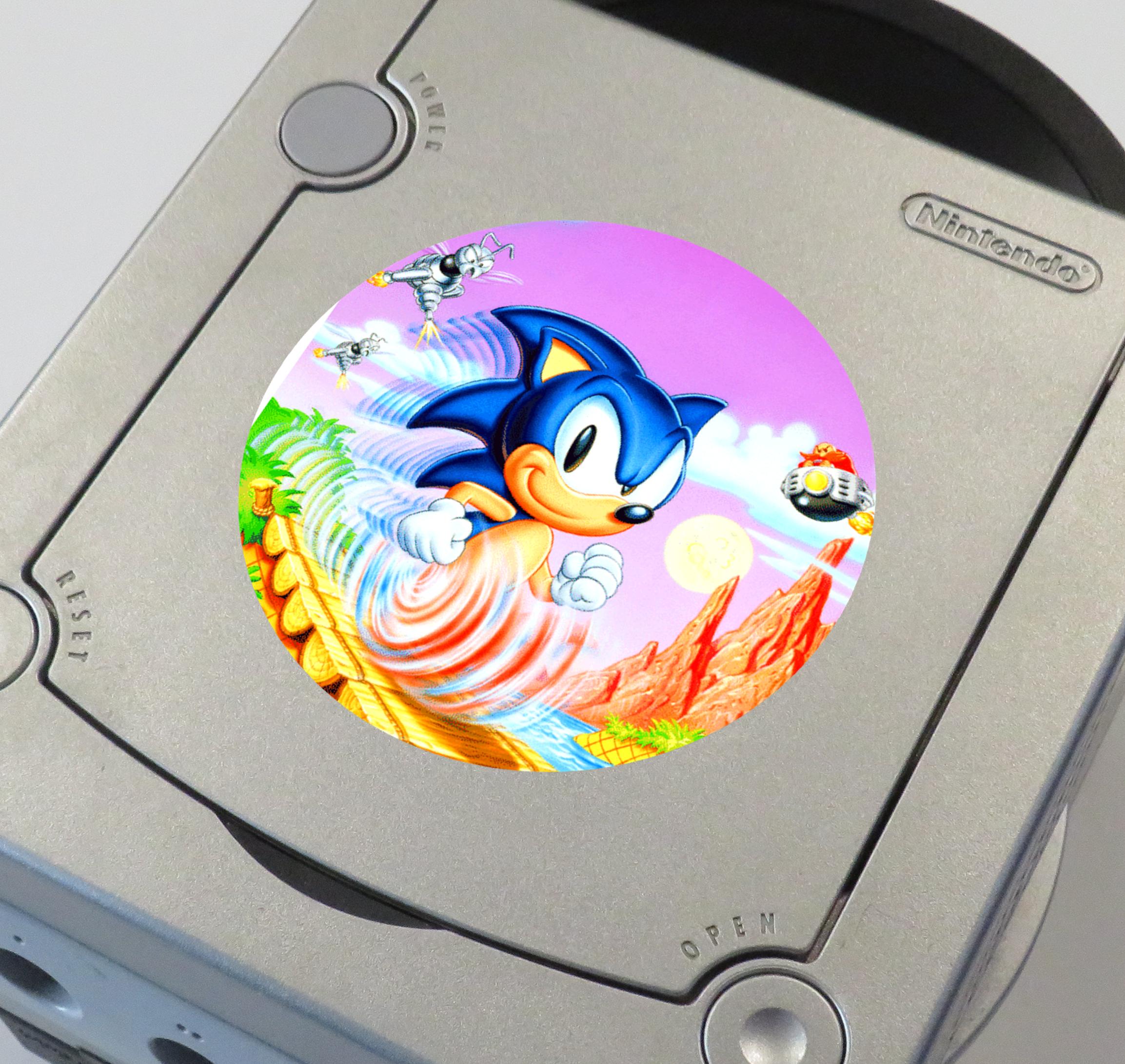 Gamecube Customization Sticker Custom Classic Sonic the Hedgehog (genesis, Game Gear, Sonic R, Sonic ...
