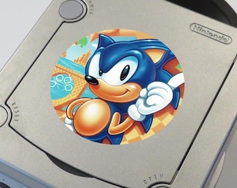 Custom Classic Sonic The Hedgehog (Genesis, Game Gear, Sonic R, Sonic Adventure) GameCube Console Jewel Stickers - You Pick!
