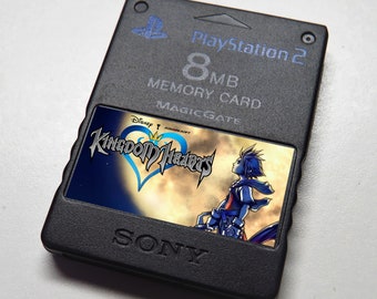 Custom Kingdom Hearts PlayStation 2 (PS2) Memory Card Stickers - You Pick!