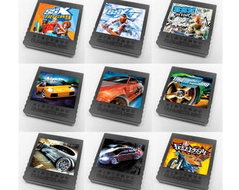 Custom Misc EA (SSX, Need for Speed, Freekstyle, Burnout) Nintendo GameCube Memory Card Stickers - Catalog #2 - You Pick!