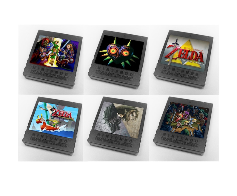 Gamecube Customization Sticker Custom the Legend of Zelda (ocarina, Majora, Wind Waker, Twilight ...