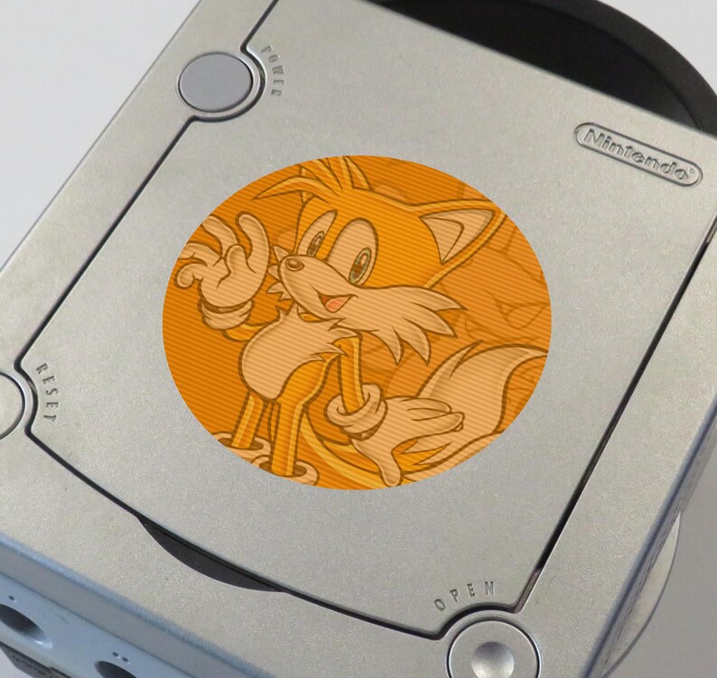 Gamecube Customization Sticker Custom Sonic Sonic the Hedgehog (sonic Adventure, Heroes, Shadow, Mega ...