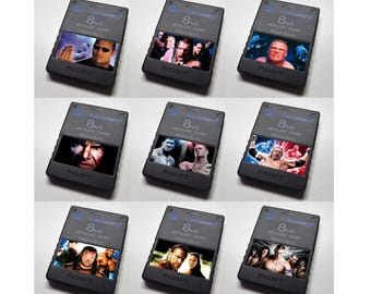 Custom WWE Smackdown! PlayStation 2 (PS2) Memory Card Stickers - You Pick!