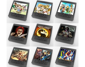 Custom Misc All-Stars (Mortal Kombat, Harvest Moon, Final Fantasy) Nintendo GameCube Memory Card Stickers - Catalog #1 - You Pick!