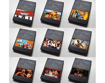 Custom Misc EA (Ty the Tasmanian Tiger, SSX, The Sims, Medal of Honor, Def Jam) PlayStation 2 (PS2) Memory Card Stickers - You Pick!