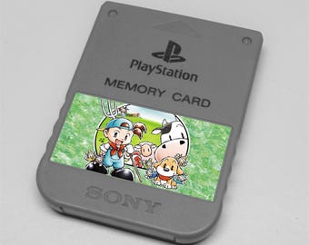 Custom Harvest Moon PlayStation Memory Card Stickers