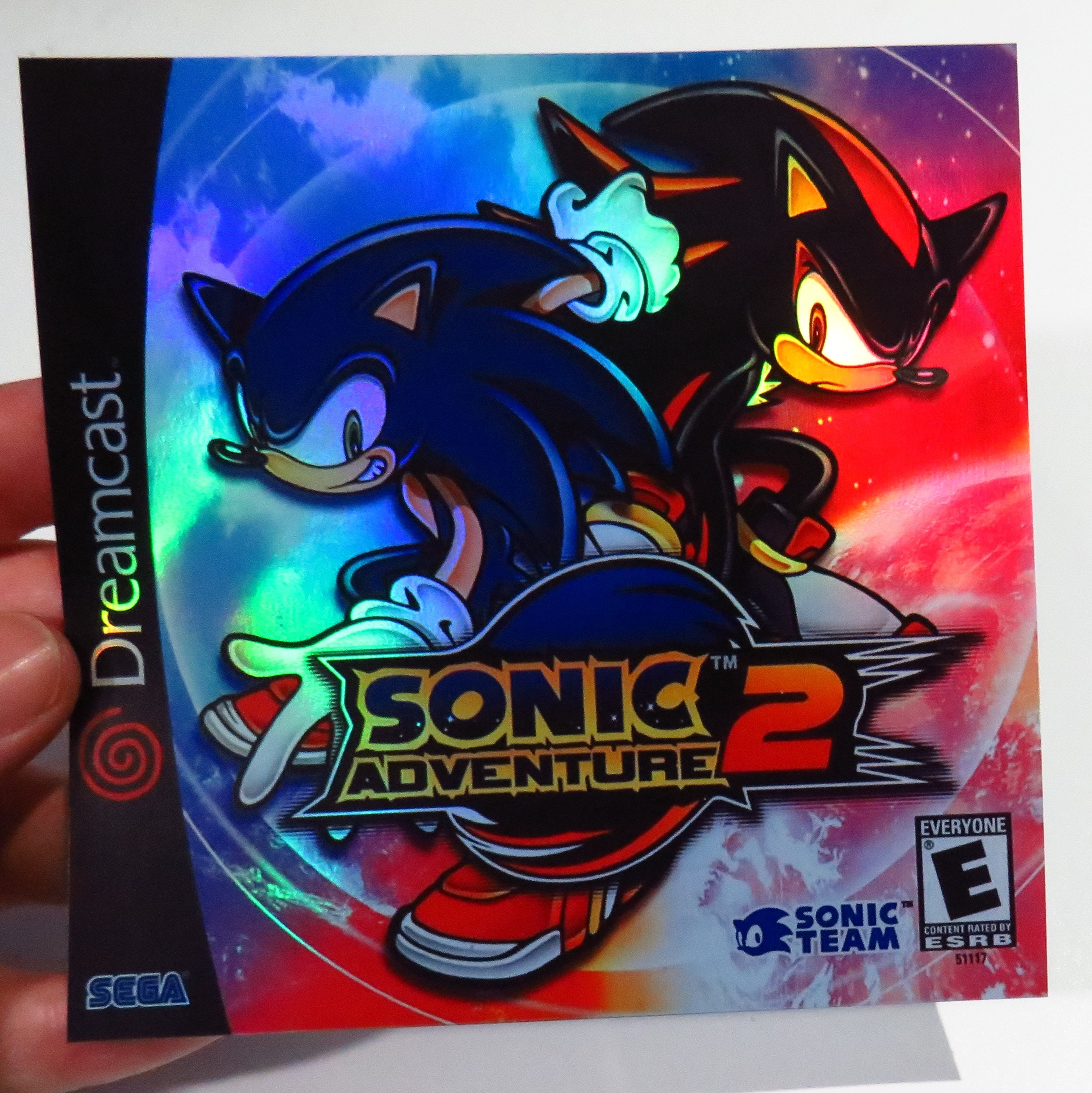 Sonic Adventure 2 - Custom SEGA Dreamcast Holographic Cover