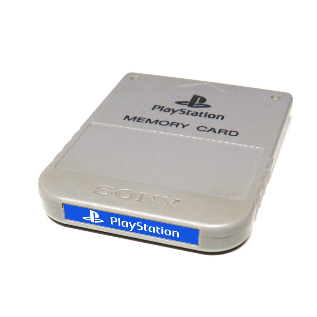 Playstation Logo - Custom Playstation 1 (PS1) Memory Card Sticker ...