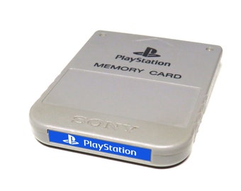 PlayStation Logo - Custom PlayStation 1 (PS1) Memory Card Sticker (Front) - You Pick!