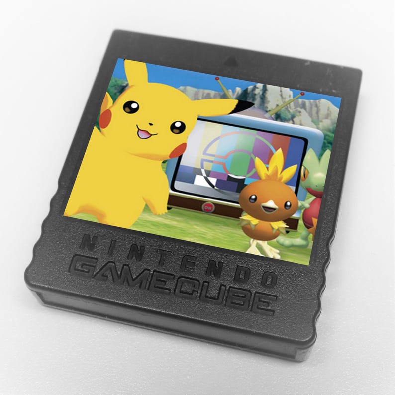 Gamecube Customization Sticker Custom Pokemon Nintendo Gamecube Memory Card Stickers - Etsy