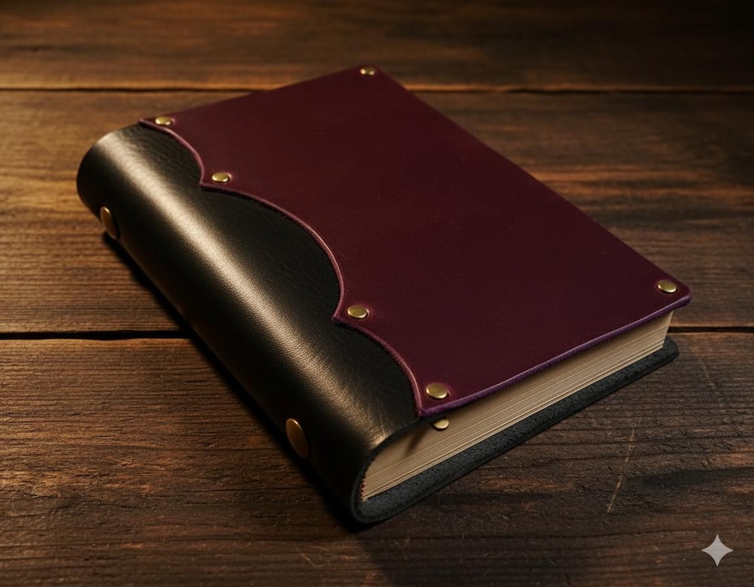 Leather Modular Journal [scalloped Design] - Etsy