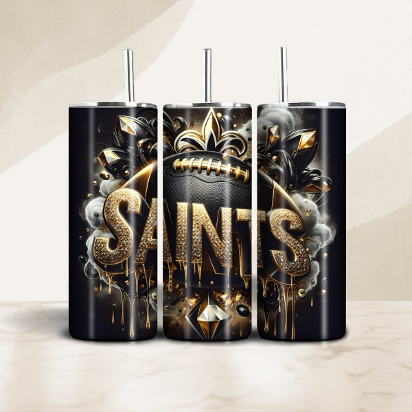 Saints 20oz Tumbler Sublimation Design