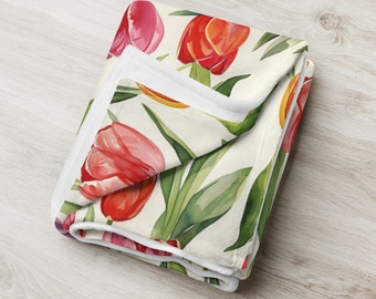 Tulip Throw Blanket - Add a Pop of Color and Comfort to Your Living Space