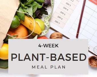 Transform with our Plant-Based 4-Week Meal Plan! Delight in Healthy, Natural, and Nutritious Plant-Based Diet.