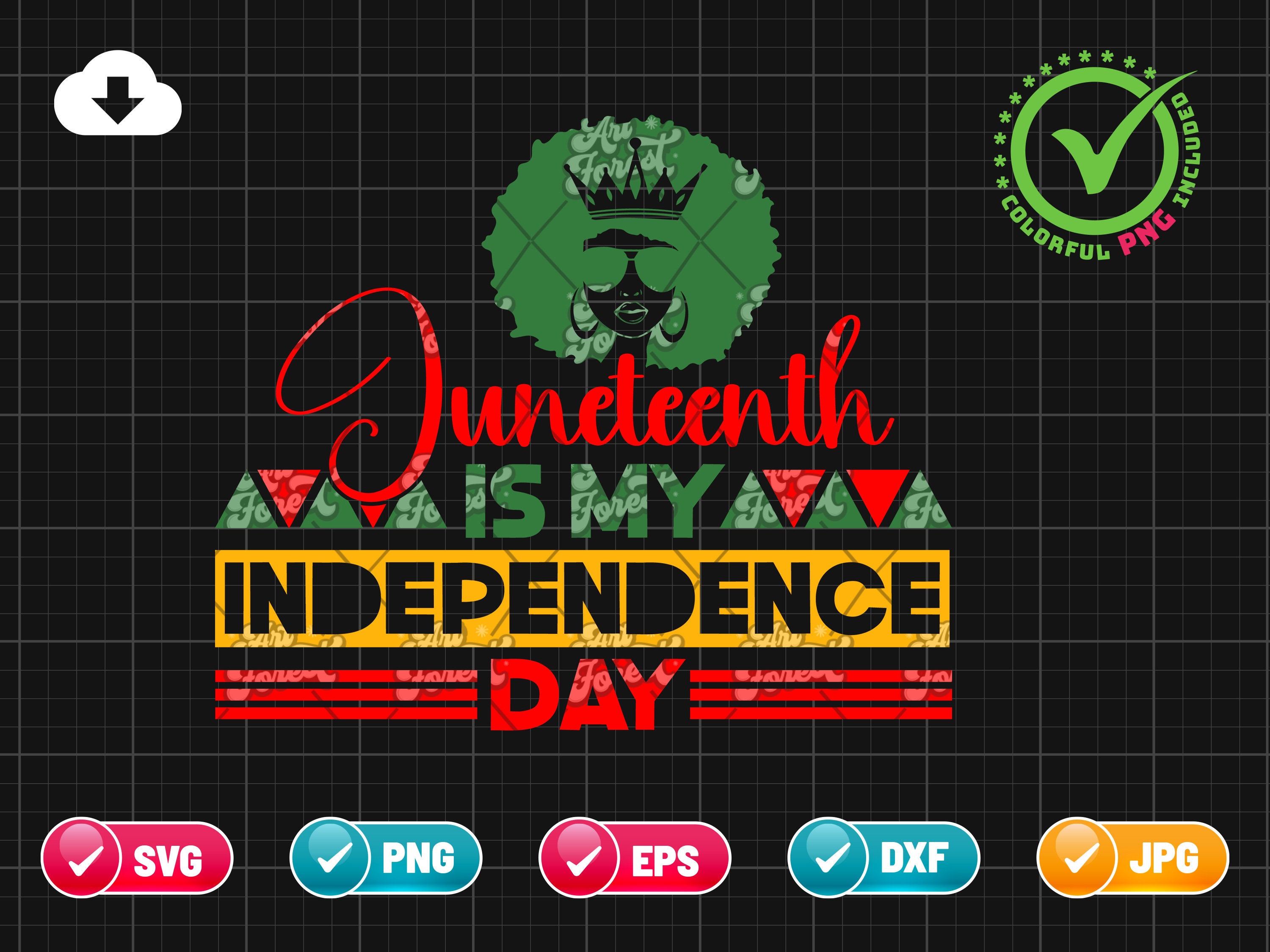 Juneteenth is My Independence Day SVG EPS PNG | Juneteenth Svg | Black ...