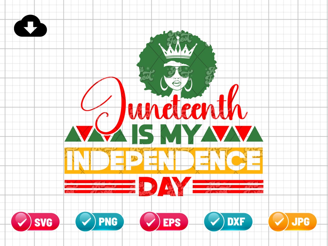 Juneteenth is My Independence Day SVG EPS PNG | Juneteenth Svg | Black ...