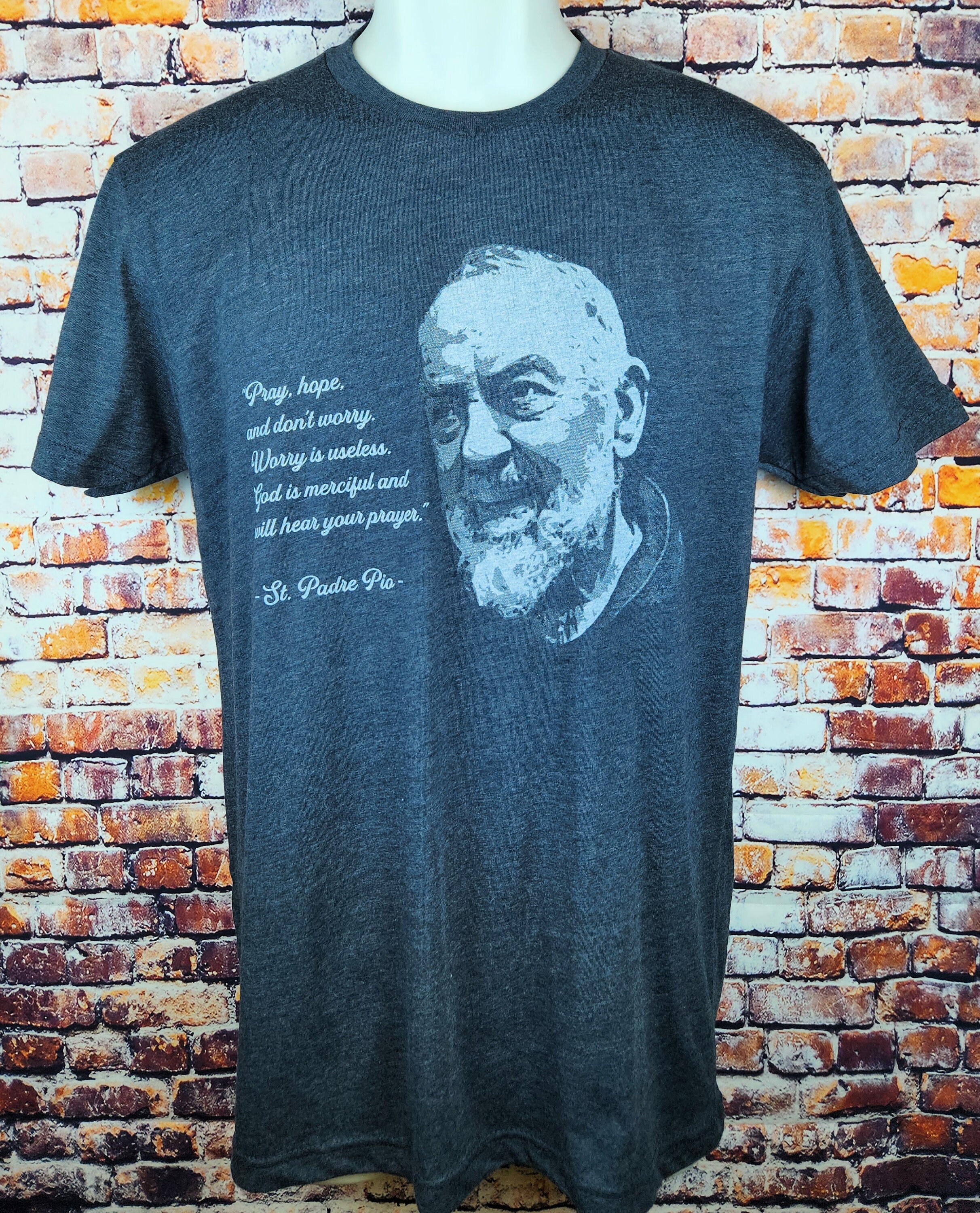 Padre Pio T Shirt/catholic T Shirt/st. Padre Pio Tshirt/saint Tshirt