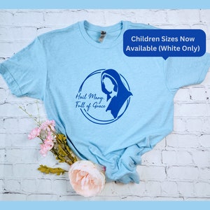 Blessed Mother T-Shirt: Catholic Rosary Design, Unisex Fit