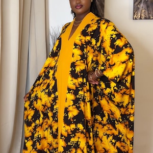 Abito boubou in cotone africano / Kaftan/ Boubou / Rich zia bubu / brunch Bubu