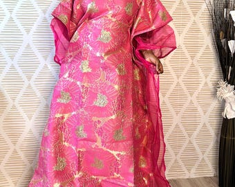 Bassine boubou - bubu dress - African dress - Boubou with belt - Gown dress