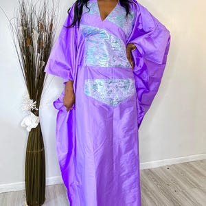Aicha Dress - Boubou kaftan - Bubu dress - chic African dress - orange boubou -  Kaftan dress