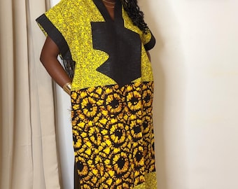 African Ankara Boubou dress,  African print dress, Nigerian dress,  Tie and Dye, Boubou| Rich aunty, Bubu