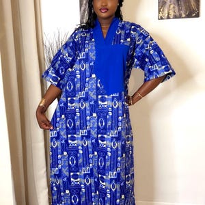 African Ankara Boubou dress,  African print dress with pocket, Boubou| Rich aunty Bubu