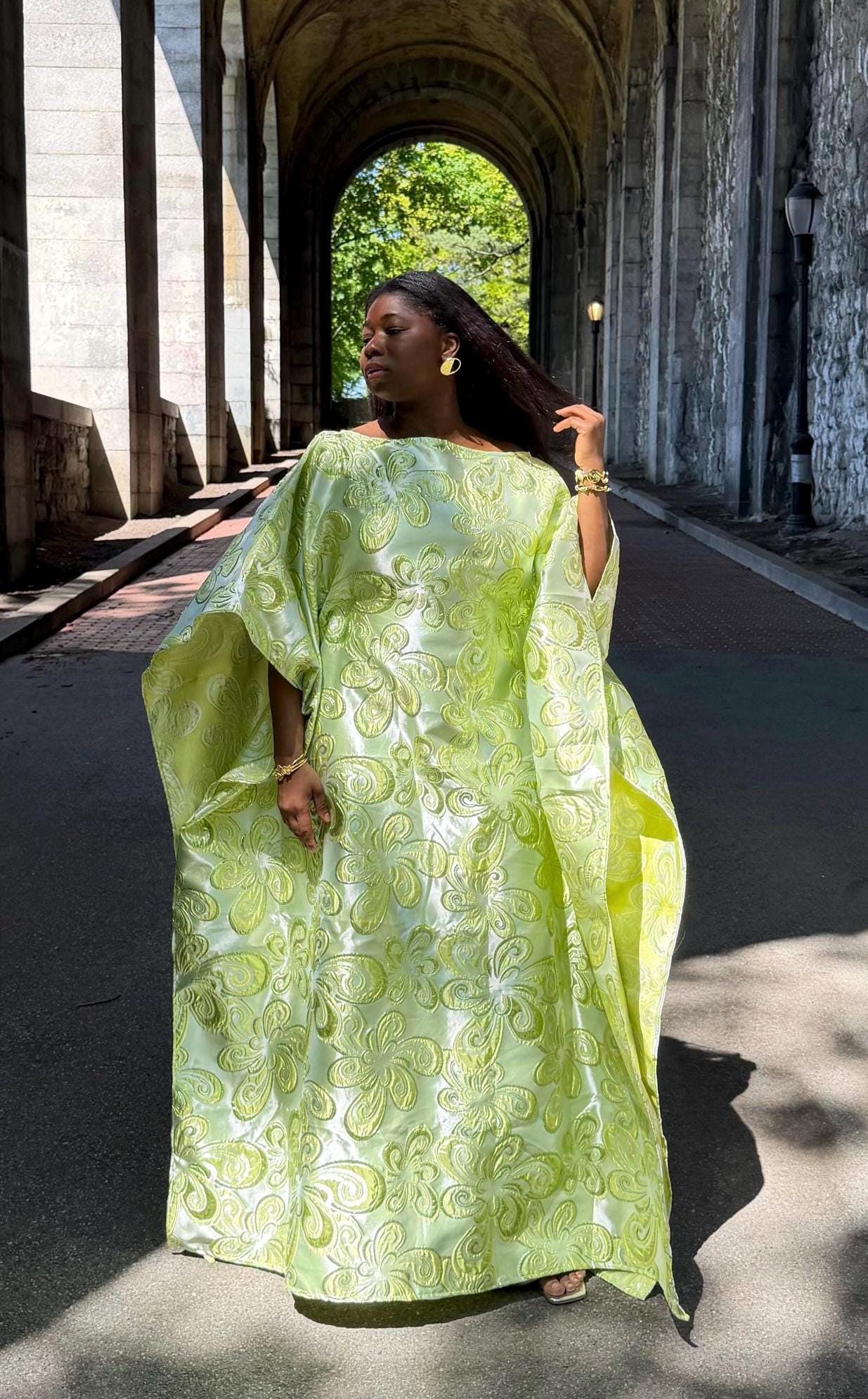 Gold and Green Africa Dress - Etsy Gold and Green Africa Dress - Etsy