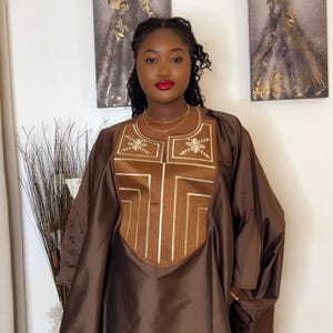 Fatima boubou - Bubu dress - chic African dress - gown boubou -  Kaftan dress