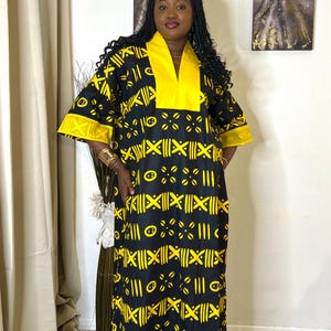 African Ankara Boubou dress,  African print dress, Nigerian dress,  Tie and Dye, Boubou| Rich aunty, Bubu