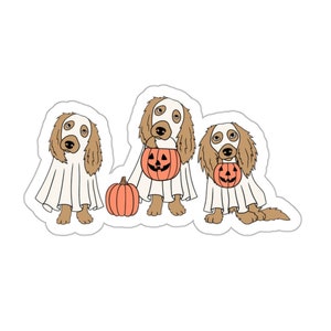 Spooky Dog Sticker for 2023 Halloween | Spooky Season Decor for Dog Lovers | Halloween Dog Decal | Spooky Laptop or Tumbler Sticker