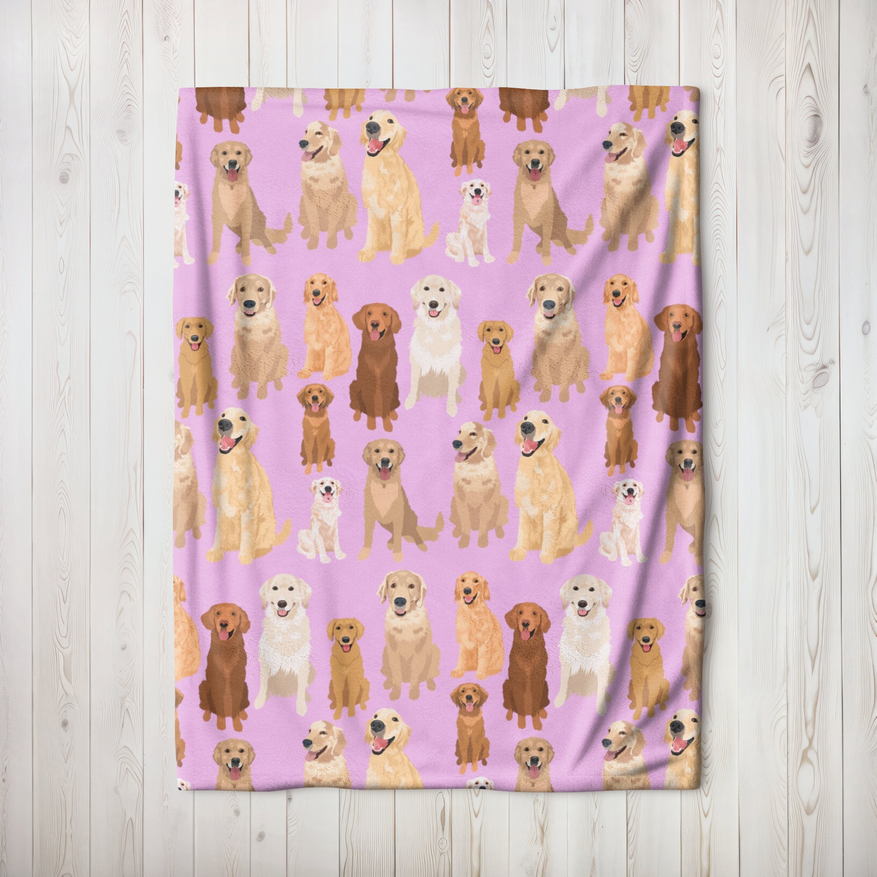 Personalized Golden Retriever Blanket - 10% Off