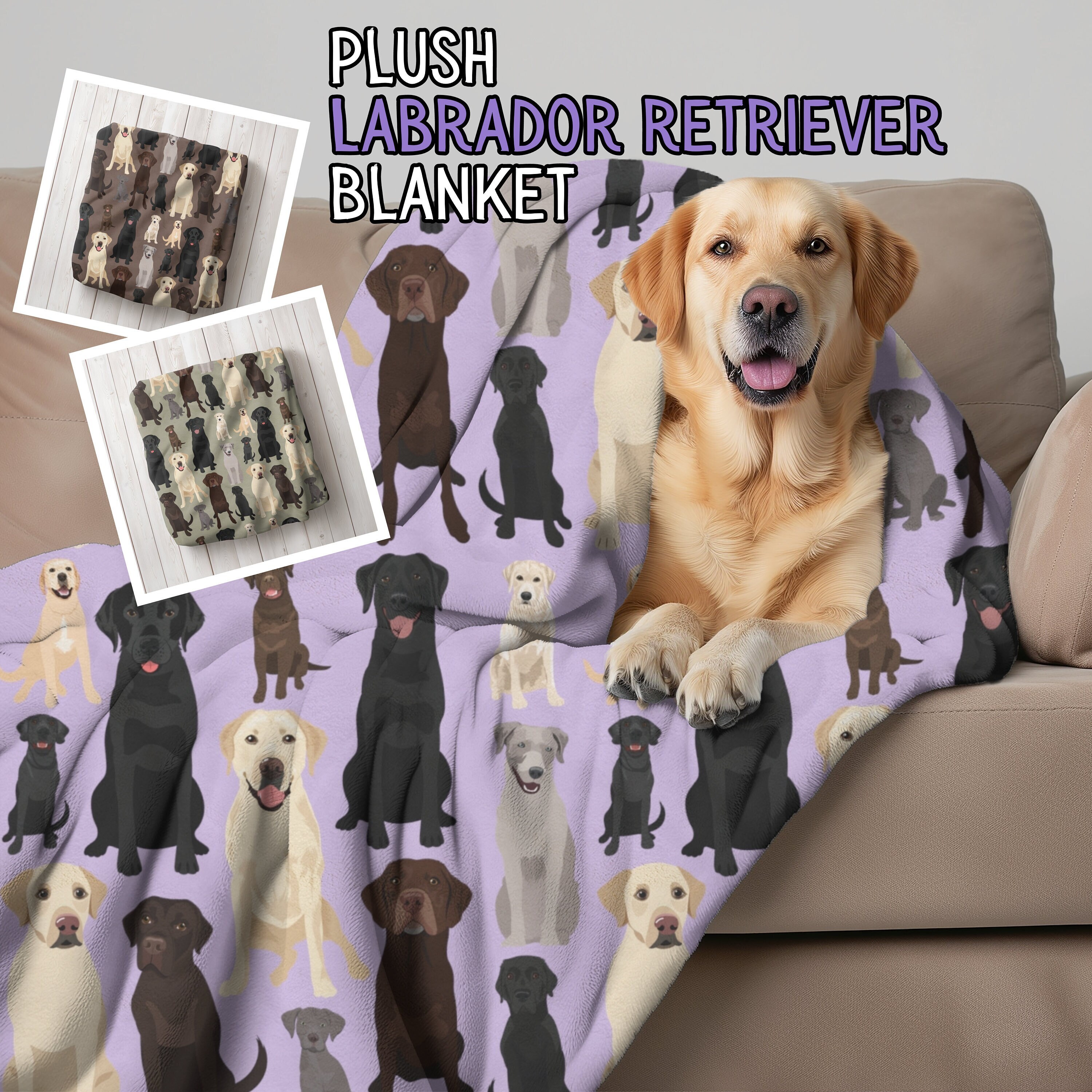 Labrador blanket throw 2025