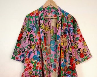 Frida Khalo Robe, Vestaglia, Regalo unico, Abito da damigella d'onore, Vestaglia Kimono, Loungewear