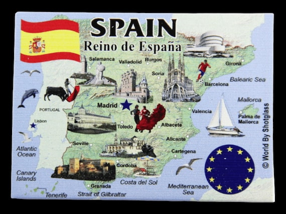 Imán De Nevera De Nueva Zelanda | Mapa Con Atracciones, Tamaño 6.35 X 8.9 Cm | Recuerdo De Viaje En Aluminio