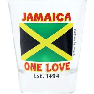 Jamaica Flag Shot Glass