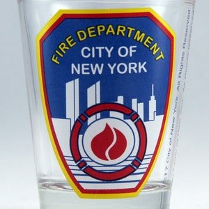 Fdny New York City Fire Feuerwehr Klares Schnapsglas