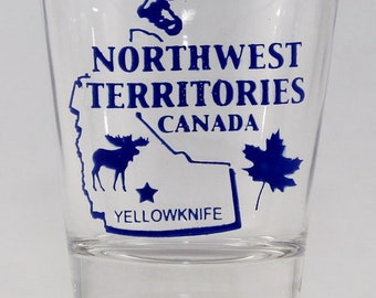 Territorios del Noroeste Canadá (6 en serie de 13) Vaso de chupito