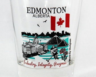 Edmonton, Alberta, Canadá - Colección de las Grandes Ciudades Canadienses - Vaso de chupito