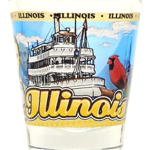 Illinois State Wraparound Shot Glass