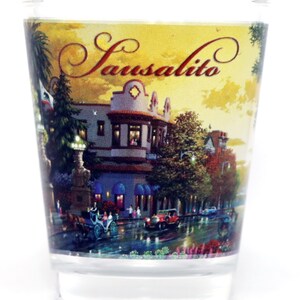 Sausalito California Scene Shot Glass