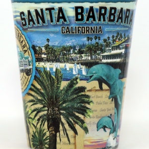 Santa Barbara California Scrapbook Shot Glass