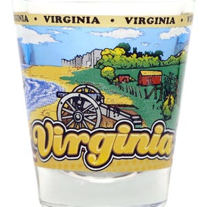 Virginia State Wraparound Shot Glass