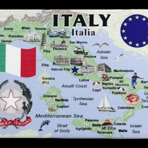 Italien EU Serie Souvenir Kühlschrankmagnet 2,5 Zoll X 3,5 Zoll