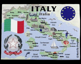 Italy EU Series Souvenir Fridge Magnet 2.5 inches X 3.5 inches