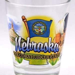 Nebraska Cornhusker State Elements Schnapsglas