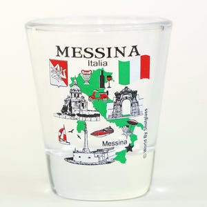 Messina Sicily Italy Great Italian Cities Collection Shot Glass