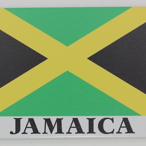 Jamaica Flag Caribbean Fridge Collector&#39;s Souvenir Magnet 2.5&quot; X 3.5