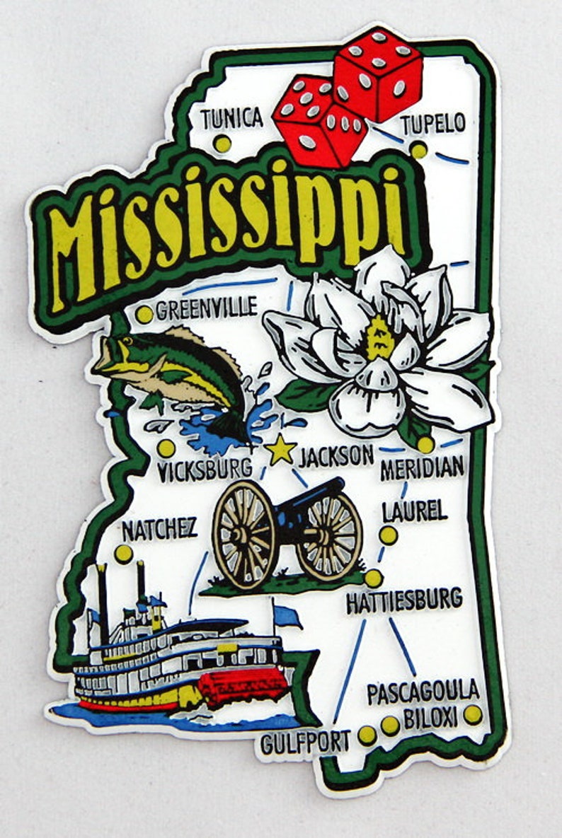 Magnete Da Frigo Souvenir Rhode Island - Mappa Dello Stato Con Punti Di Riferimento, Regalo Originale USA In PVC - 4